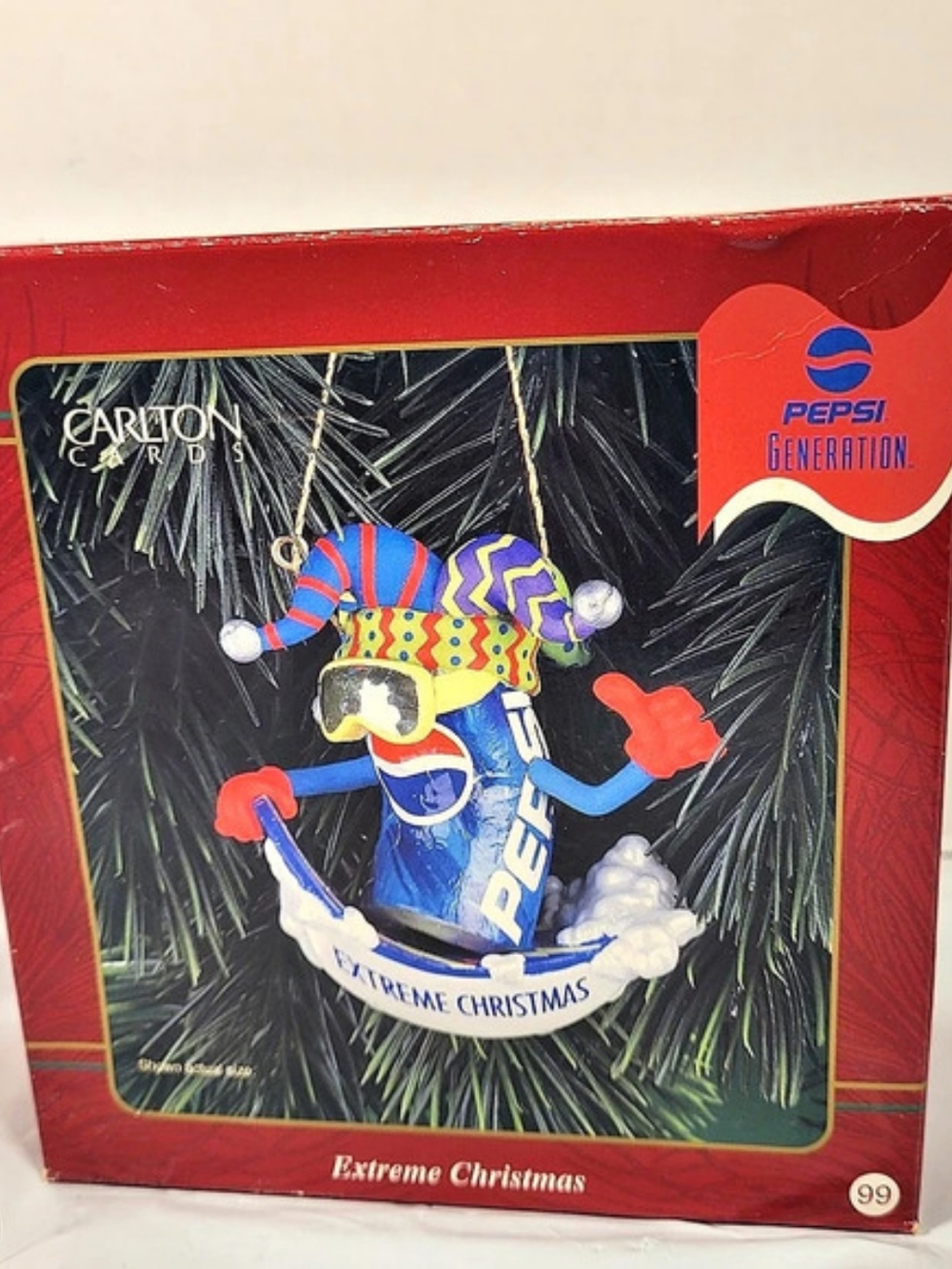 Vintage 1999 Carlton Cards Pepsi Extreme Christmas Heirloom Ornament #99 (Us1)